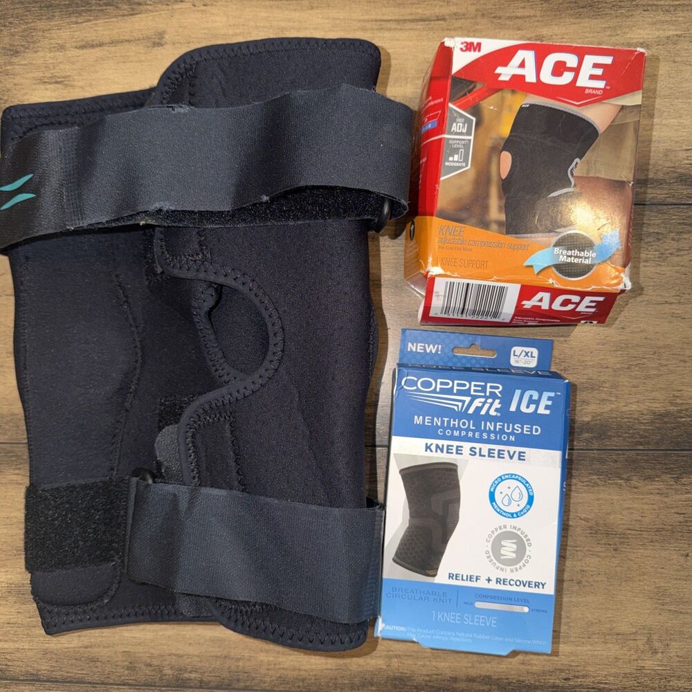 hely and weber knee brace XXL- Ace- Copper/menthal Lot